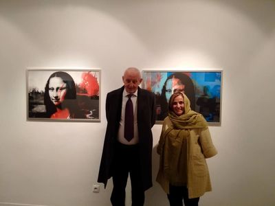 هنرمند ایتالیایی با ۳۵ مونالیزا در تهران